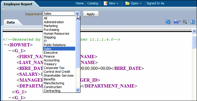 Menu type parameter with multiple selection disabled